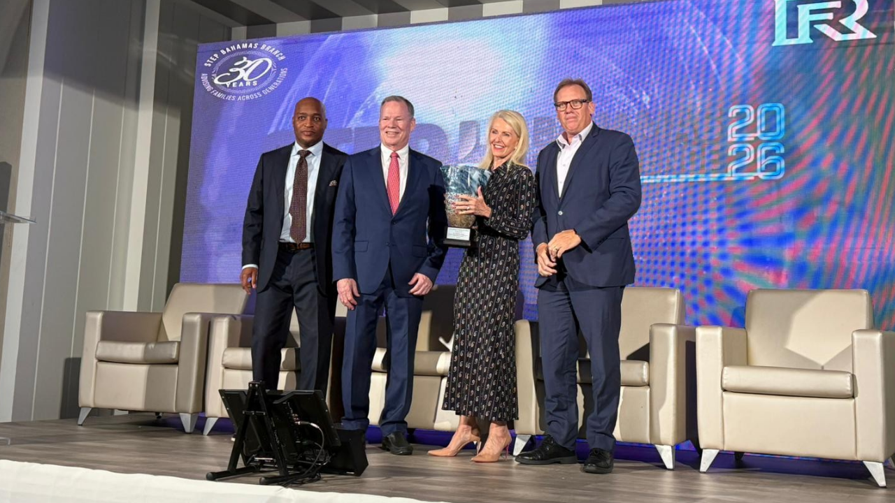 Katie Booth awarded John Lawrence Trailblazer Award at STEP Bahamas Conference